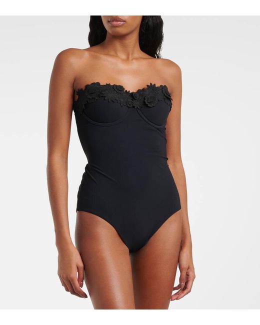 【Zimmermann】Everley embroidered floral swimsuit Zimmermann Everley Embroidery One Piece | Shopbop