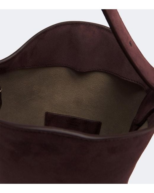 Joseph Brown Bucket Mini Suede Shoulder Bag