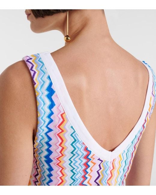 Missoni Blue Zigzag Minidress