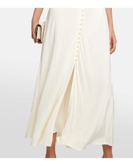 Robe Longue De Mariee Simone Brodee Rixo en coloris White