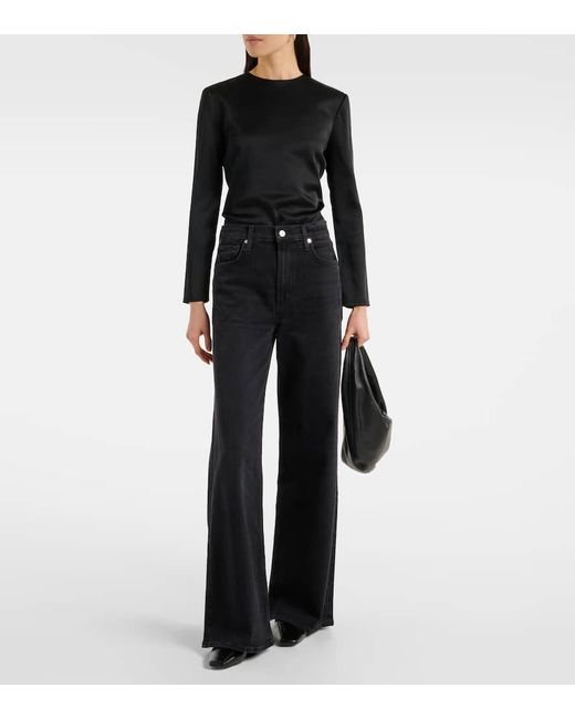 Citizens of Humanity Blue High-Rise Wide-Leg Jeans Paloma