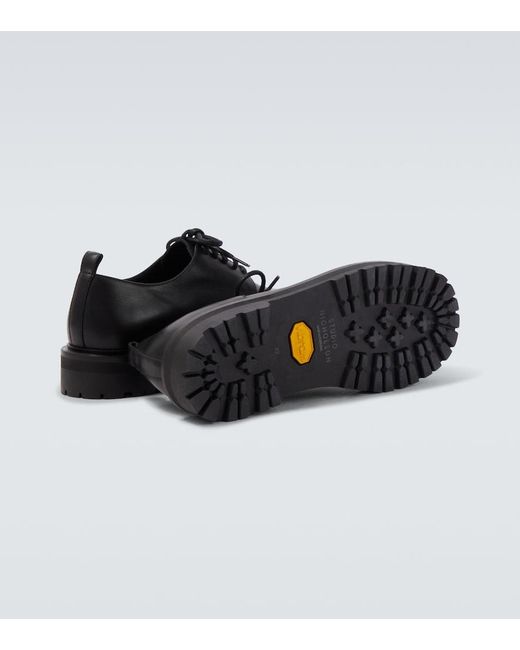 Studio Nicholson Black Jackson Leather Derby Shoes for men