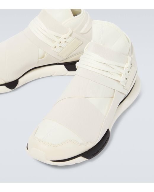 Y-3 White Qasa Sneakers for men