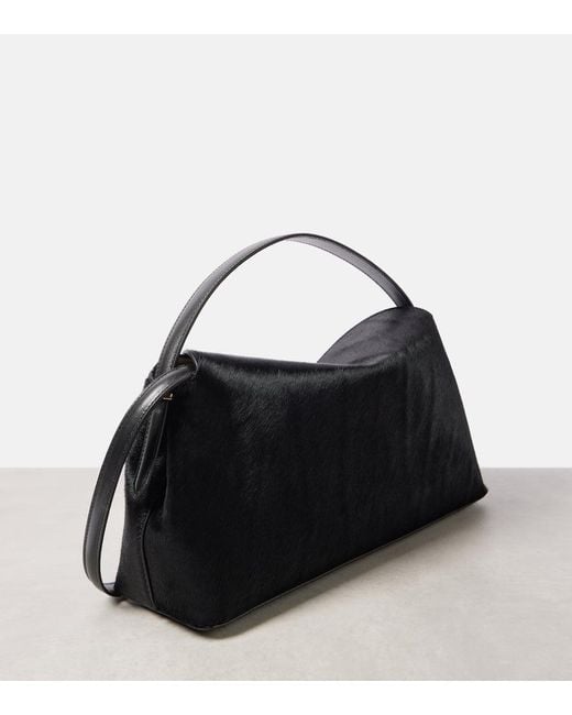 Totême  Black Tote T-Lock Aus Kalbshaar