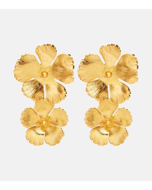 Jennifer Behr Metallic Collette-Plated Drop Earrings