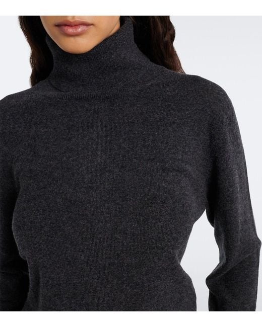 Jardin Des Orangers Black Wool And Cashmere Turtleneck Sweater