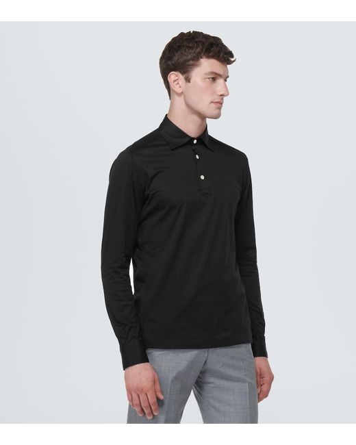Polo di Kiton in Black da Uomo