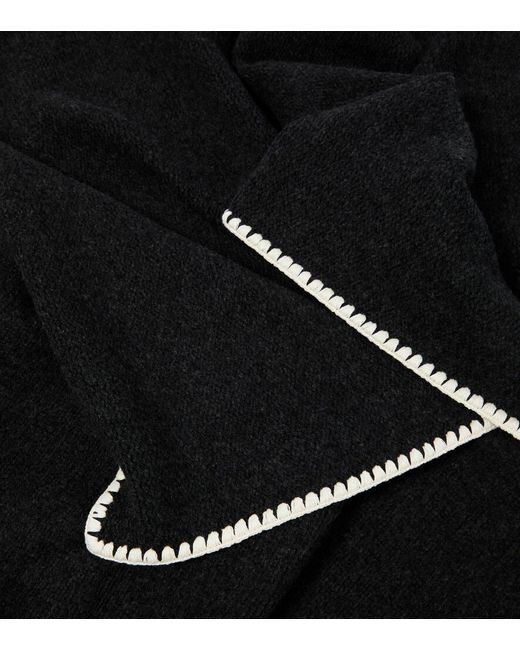 Sciarpa in lana e cashmere di Totême  in Black