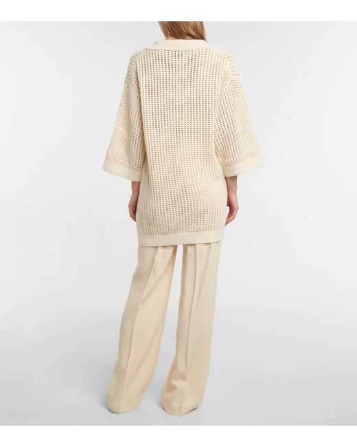 Top Siya En Crochet Nanushka en coloris Natural