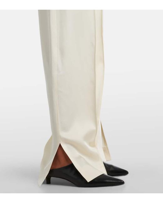 Pantaloni A Gamba Larga di Jil Sander in White
