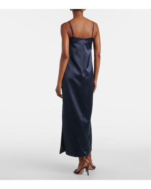 ALÉMAIS Blue X Anouk Colantoni Fontaine Slip Midi Dress