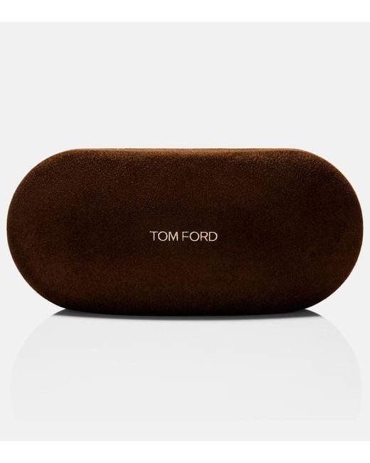 Tom Ford Brown Vladimir T Icon Aviator Sunglasses