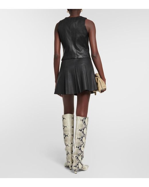 Chaleco Adrian De Piel Stouls de color Black