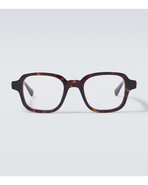 Bottega Veneta Brown Stretch Square Glasses for men