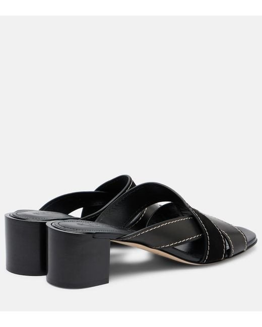 Tod's Black 55 Leather Mules