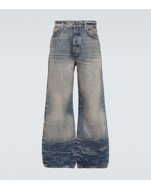 Jeans anchos de tiro alto Amiri de hombre de color Azul | Lyst