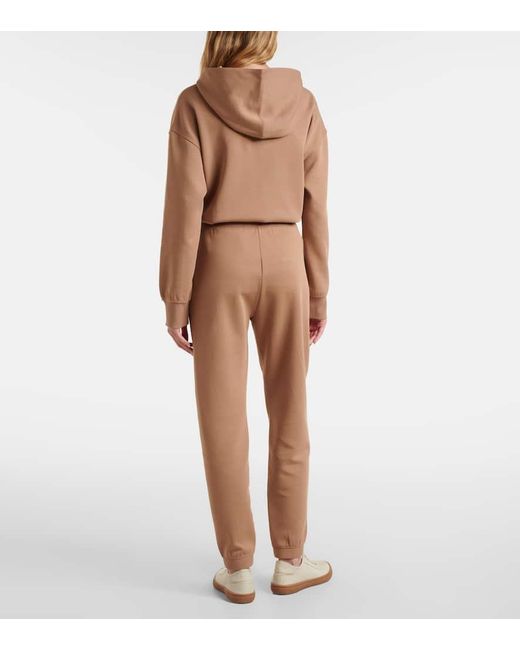 Max Mara Brown Violino Cotton-Blend Sweatpants