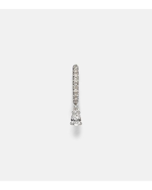 Anita Ko White 18Kt Single Earring With Diamonds