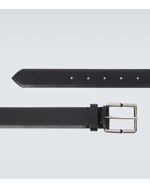 Lanvin Metallic Leather Belt for men
