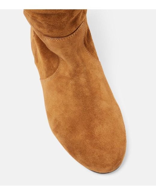 Isabel Marant Brown Solya Suede Knee-High Boots