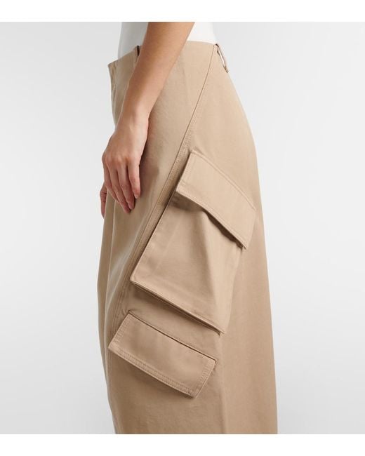 Alaïa Natural Cotton Cargo Pants