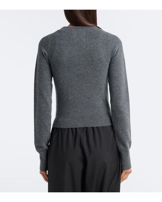 Extreme Cashmere Blue N°494 Tangerine Cashmere-Blend Cardigan