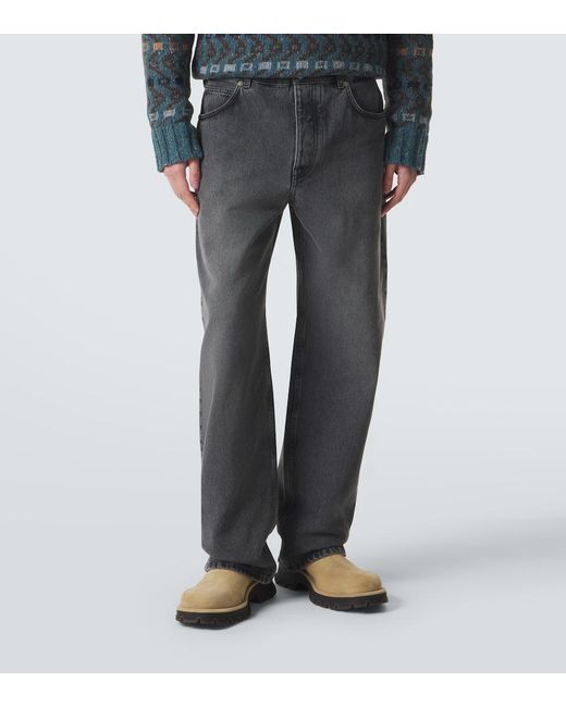 Loewe Gray Straight Jeans for men