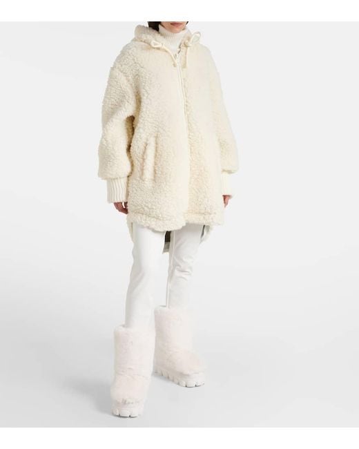 Goldbergh Natural Mantel Isabelle Aus Teddyfleece