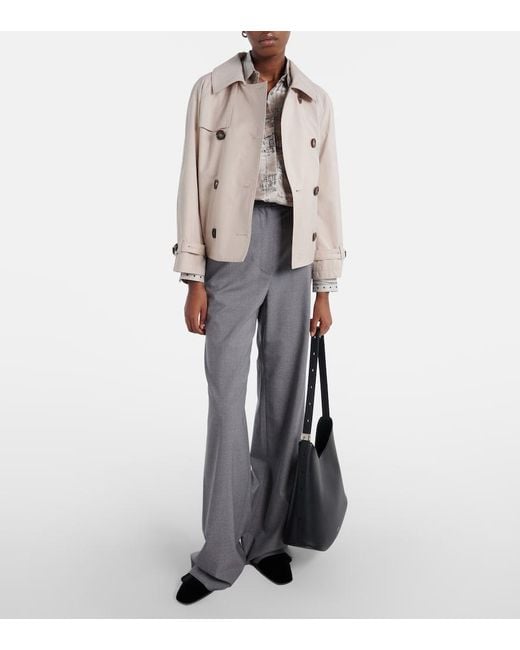 Max Mara Natural The Cube Tesoro Cotton-Blend Twill Jacket