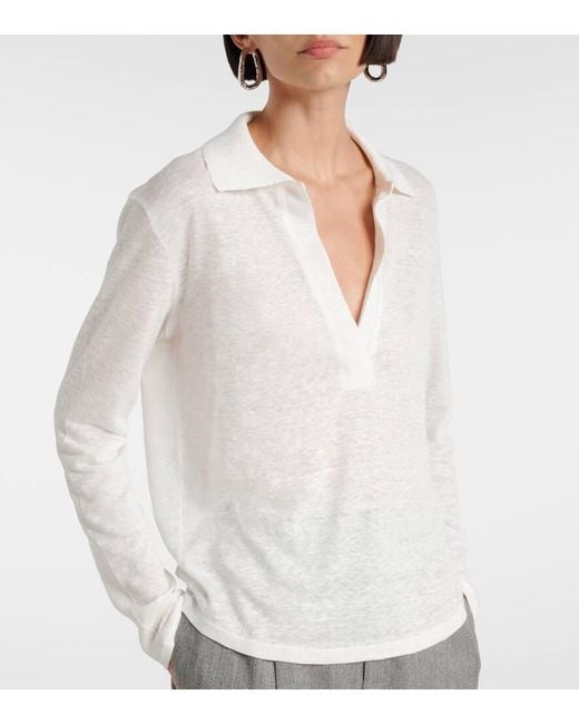 Dorothee Schumacher White Polopullover Natural Ease