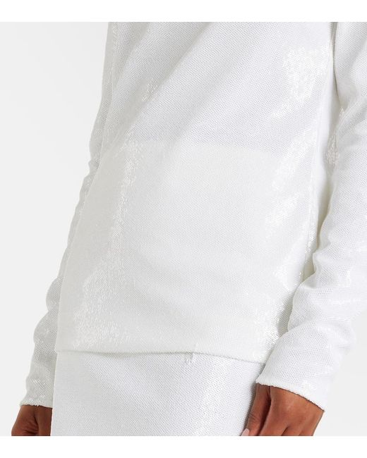 Totême  White Sequined Top