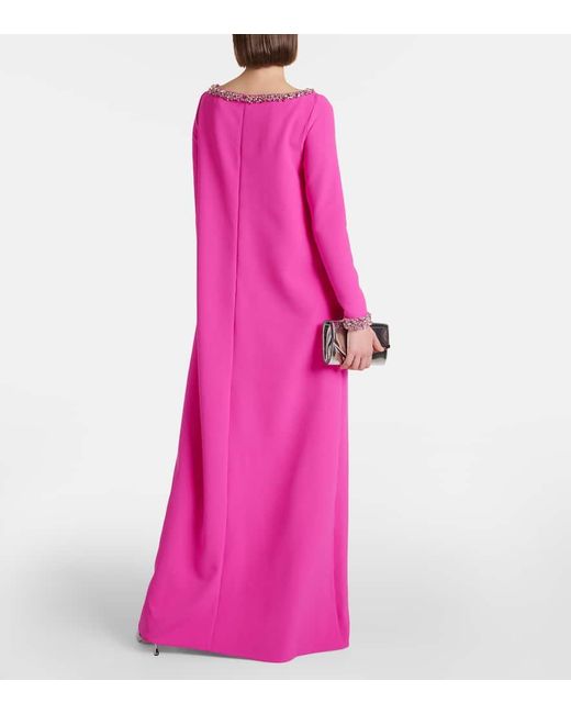 Vestido de fiesta Naimal de crepe Safiyaa de color Pink