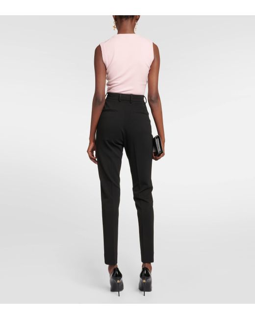 Dolce & Gabbana Black High-rise leggings