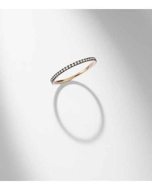 STONE AND STRAND White Come Closer 14Kt Ring With Diamonds