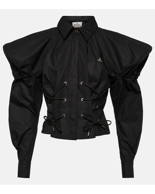 Camicia Gexy in popeline di cotone di Vivienne Westwood in Black