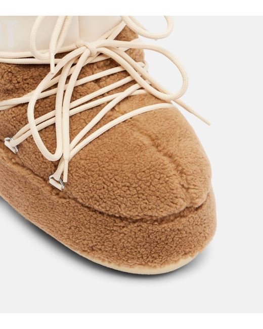 Moon Boot Natural Schneestiefel Icon Low Aus Fleece