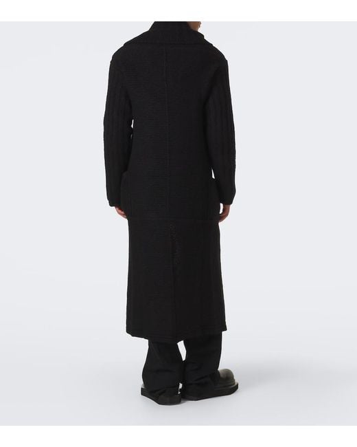 Rick Owens Black Dafne Cashmere And Silk Cardigan for men