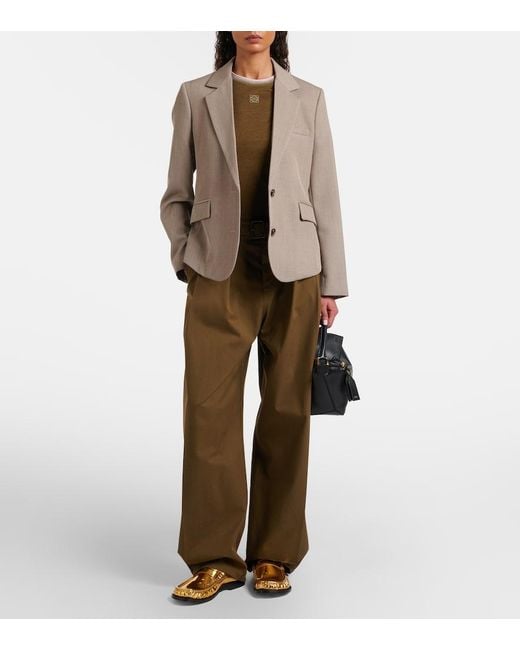 Loewe Brown Stretch-Cotton Anagram T-Shirt