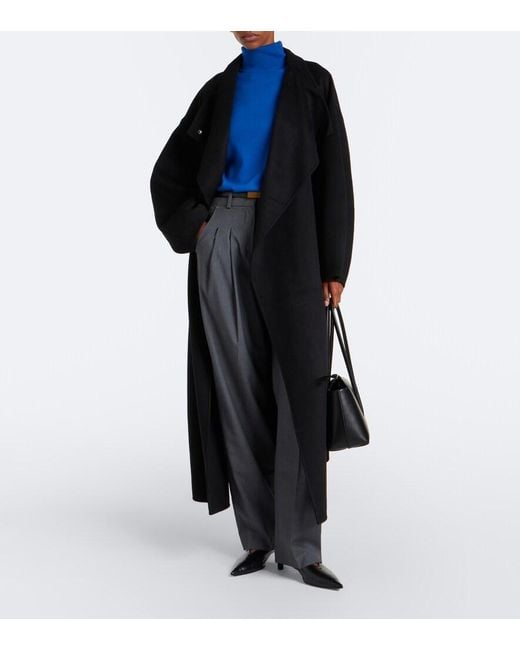 Frankie Shop Blue Eve Wool Turtleneck Sweater