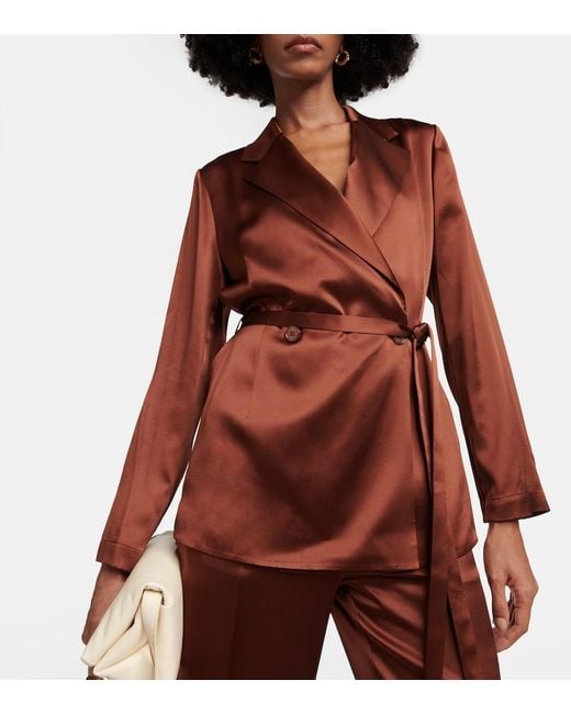Joseph Brown Joubert Satin Wrap Blazer