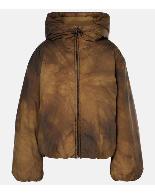 Chaqueta Acolchada Con Capucha Acne de color Brown