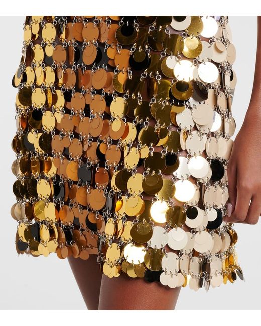 Rabanne Metallic Embellished Minidress