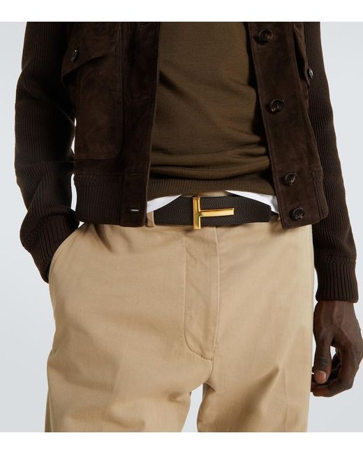 Tom Ford Reversible Ledergürtel in Black für Herren
