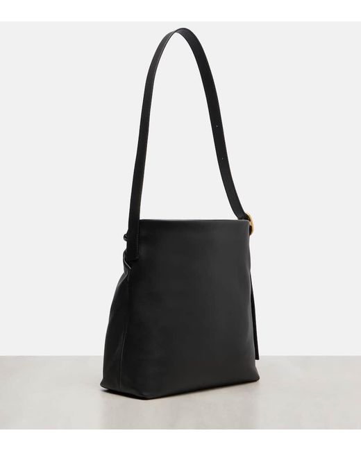 Loewe Black Tote Bag Draped Aus Leder