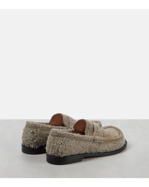 Loewe Brown Campo Suede Loafers