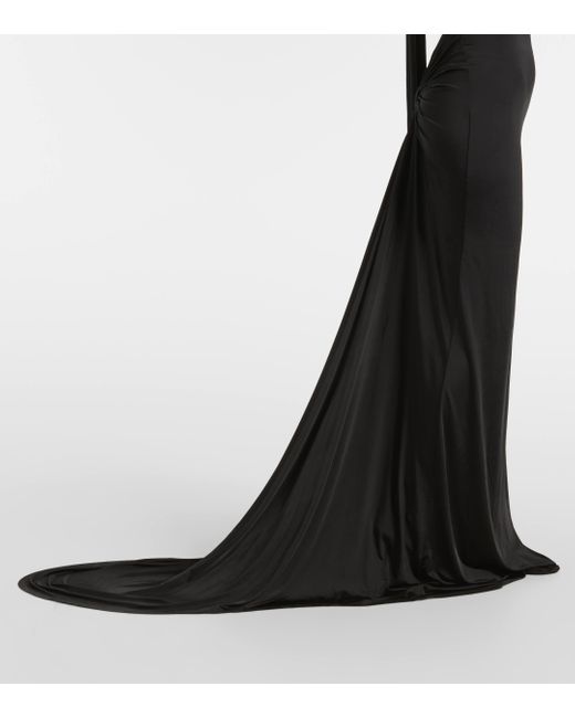 Nina Ricci Black Asymmetric Gown