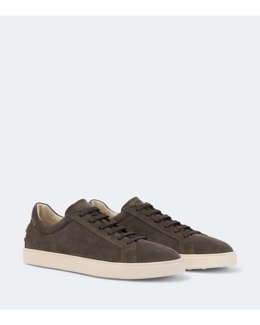 Tod's Brown Suede Sneakers for men
