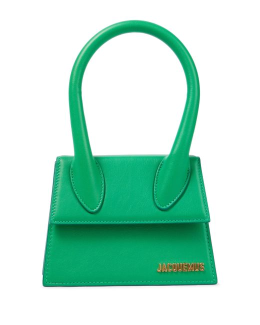 Jacquemus Green Le Chiquito Moyen Leather Tote