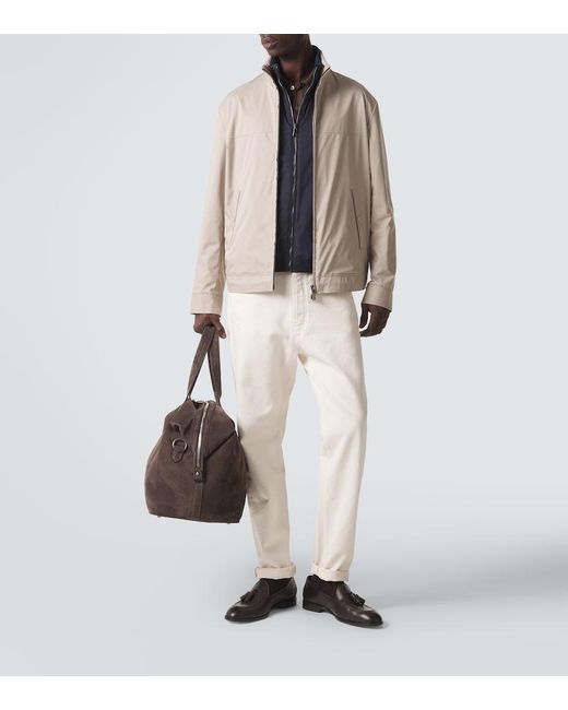 Canali Natural Nuvola Reversible Blouson Jacket for men