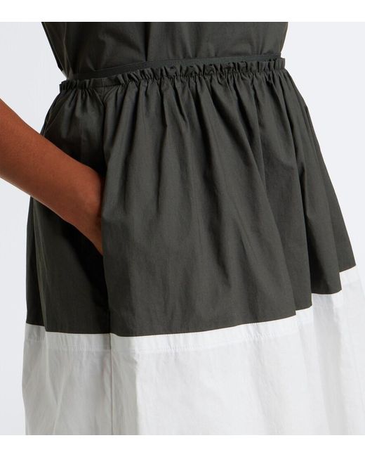 Proenza Schouler Black Label Nyla Cotton Poplin Midi Skirt